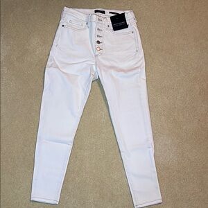 NWT Banana Republic High Rise button-fly Skinny Jeans